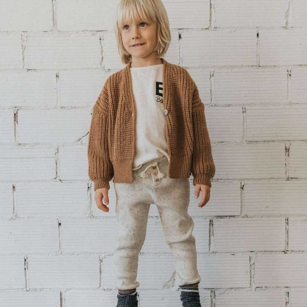 Búho Soft Rib Leggings in Natural NWT